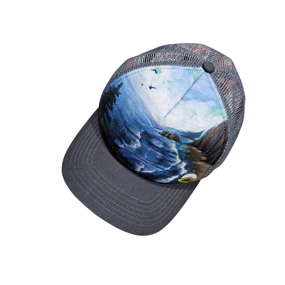 Sunday Afternoons Trucker Hat Unisex OS Grey Blue Artist Series Landscape Cap